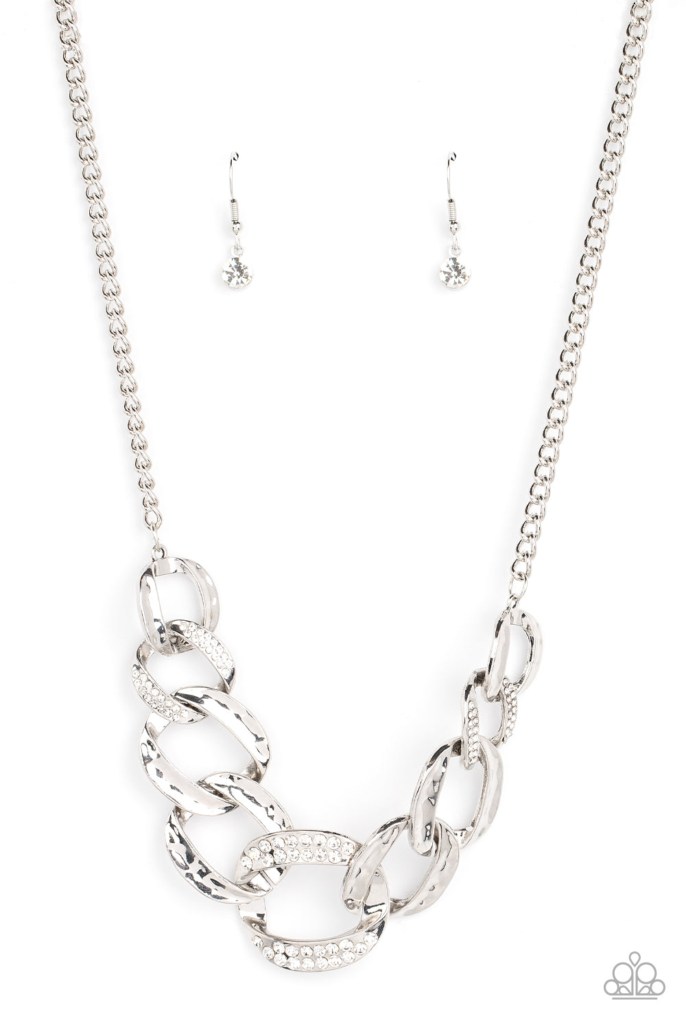 Bombshell Bling - White - A Finishing Touch Jewelry