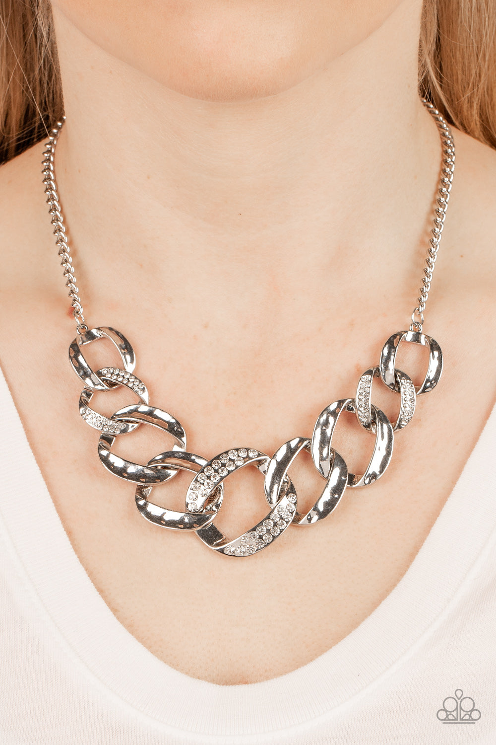 Bombshell Bling - White - A Finishing Touch Jewelry