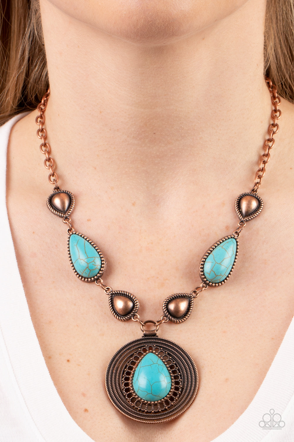 Paparazzi Saguaro Soul Trek - Copper Necklace- Paparazzi Jewelry Images