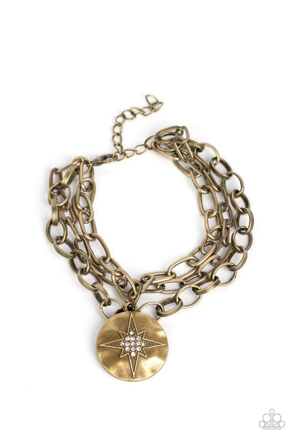 Paparazzi True North Twinkle - Brass Bracelet - A Finishing Touch Jewelry