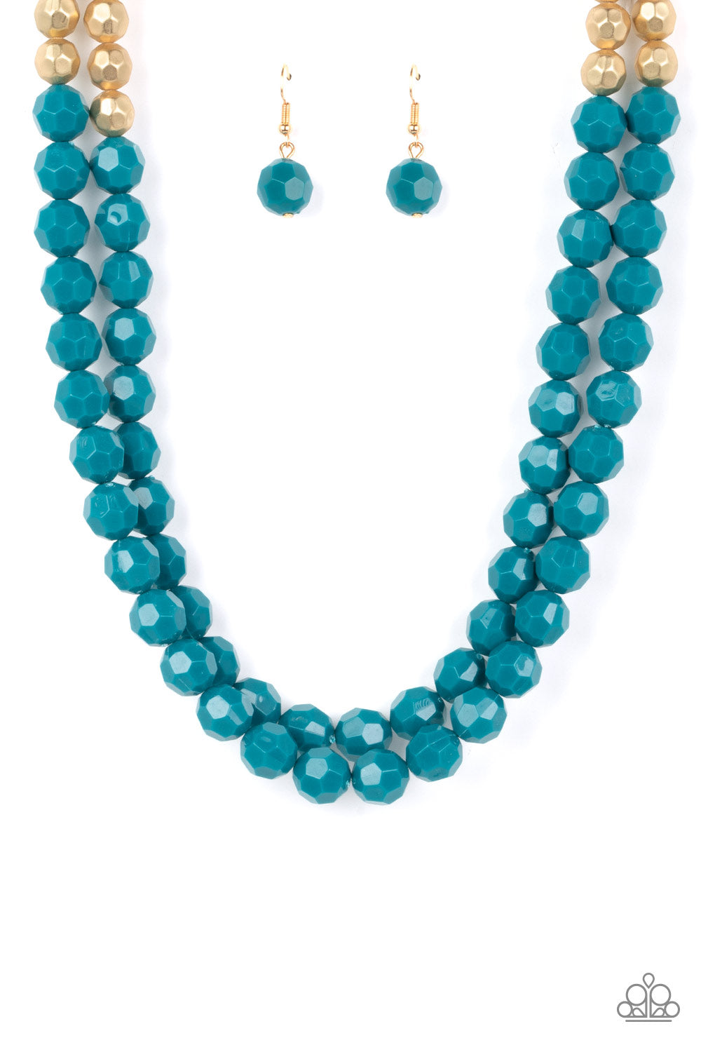 Greco Getaway - Blue Necklace-Paparazzi Jewelry Images