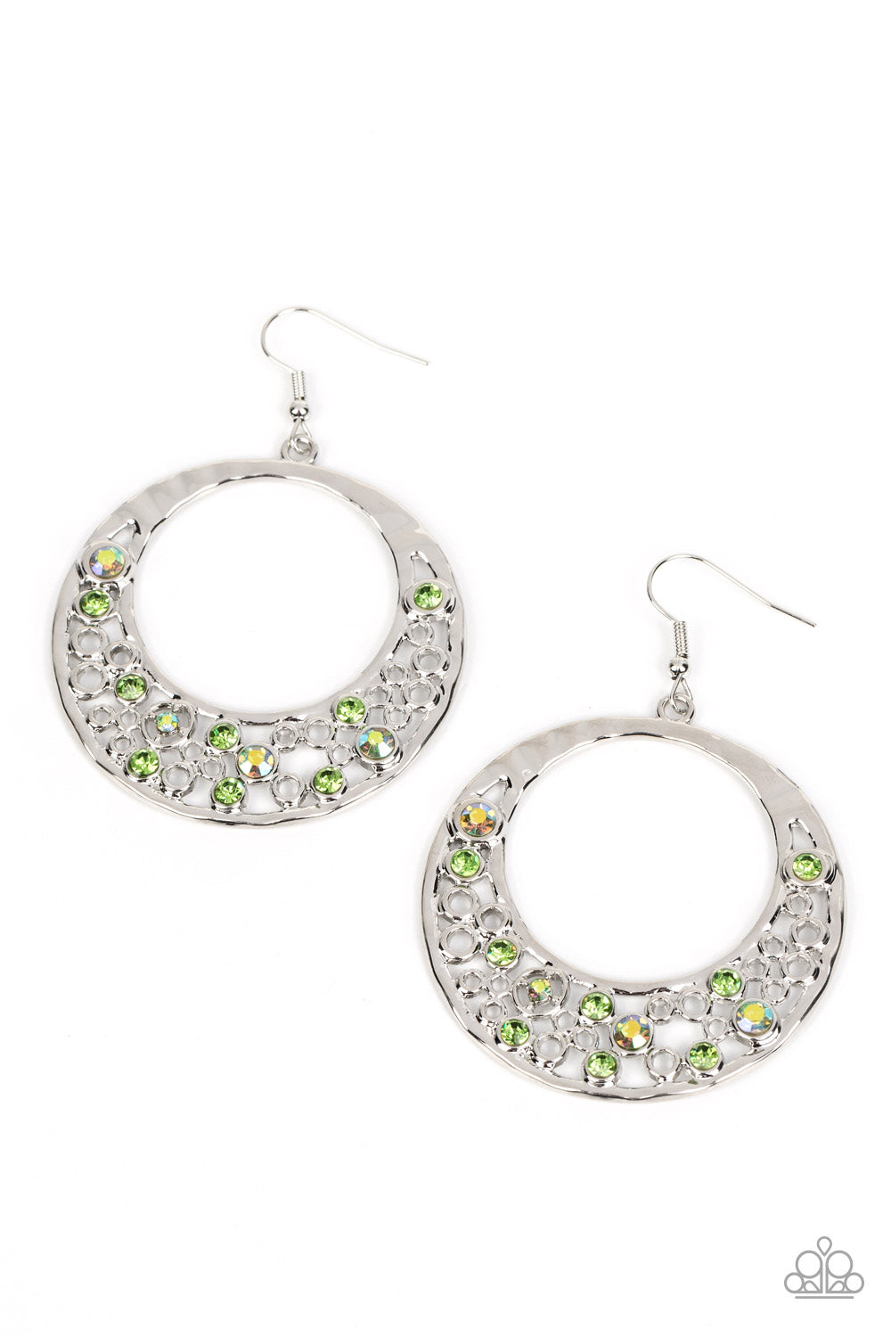 Paparazzi Enchanted Effervescence - Green Earrings