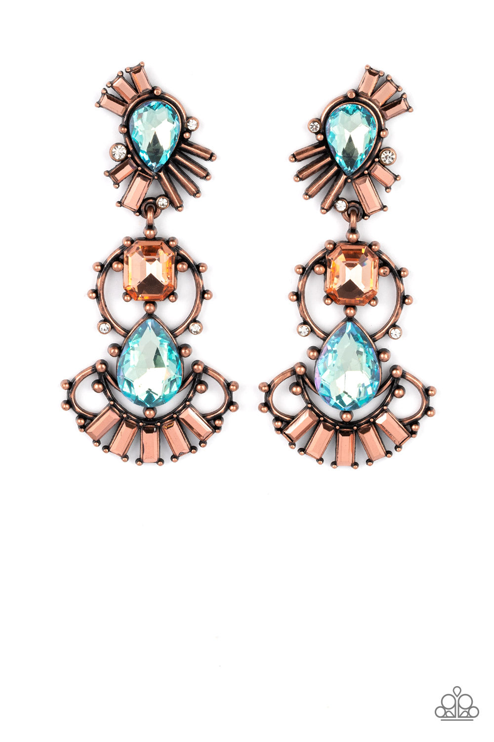 Paparazzi Ultra Universal - Copper Earrings- Paparazzi Accessories Jewelry