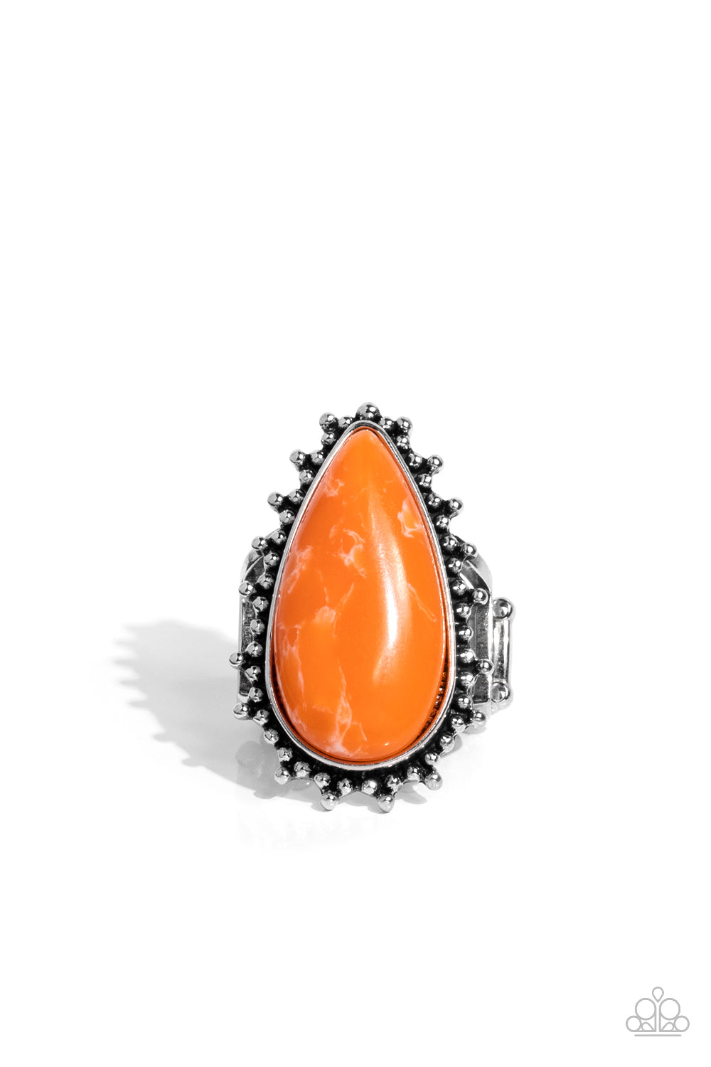 Paparazzi Down-to-Earth Essence - Orange Ring - Paparazzi Jewelry Images