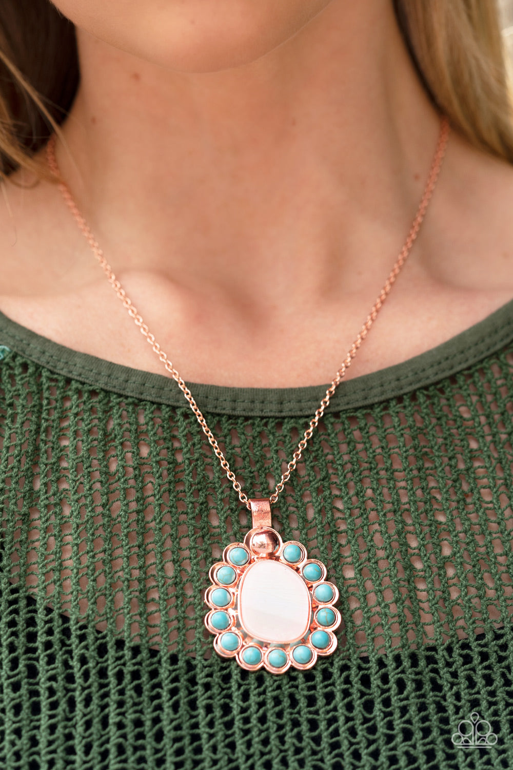 Paparazzi Sahara Sea - Copper Necklace - A Finishing Touch Jewelry