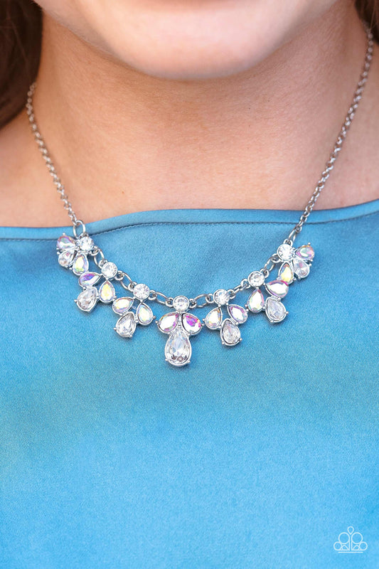 Paparazzi See in a New STARLIGHT - White Necklace - A Finishing Touch Jewelry