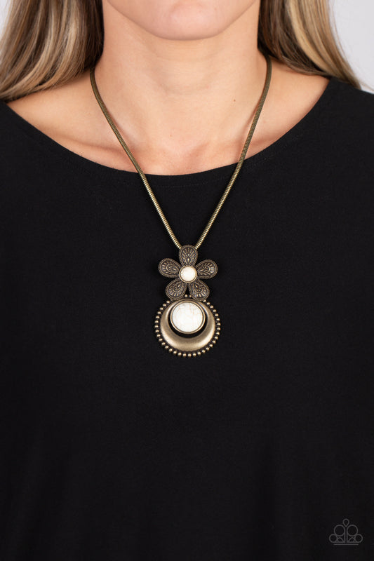 Paparazzi Bohemian Blossom - Brass Necklace