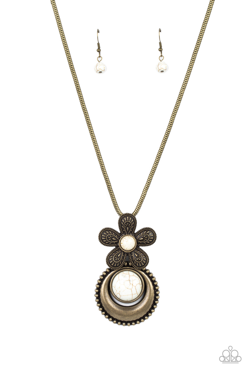 Paparazzi Bohemian Blossom - Brass Necklace