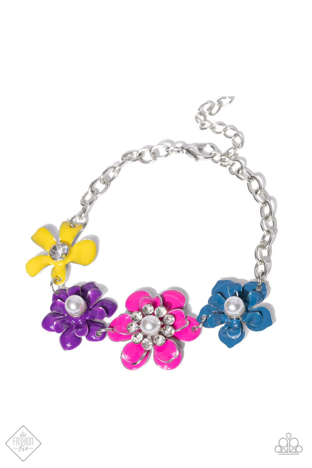 Paparazzi Flower Patch Fantasy - Multi Bracelet- September 2022 Glimpse of Malibu Fashion Fix-Paparazzi Jewelry Images