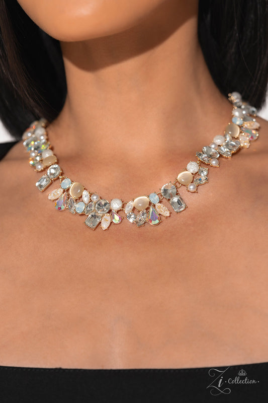 Paparazzi Enchanting - Gold Zi Collection Necklace