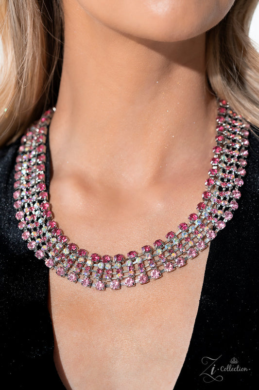 Paparazzi Flirtatious - Pink Necklace - 2023 Zi Collection