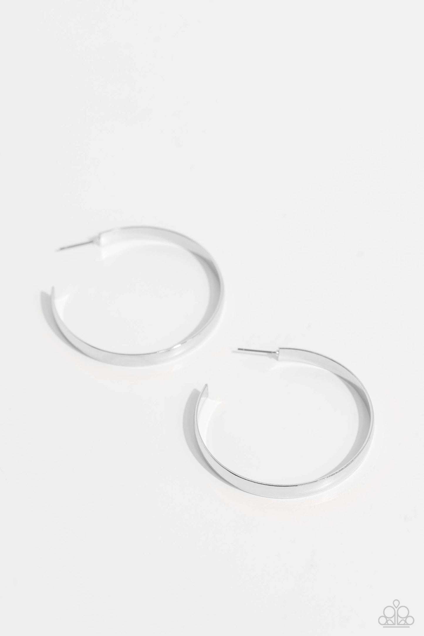 Paparazzi Sleek Symmetry - Silver Earring