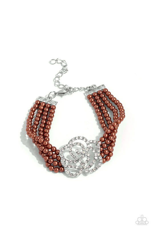 Paparazzi Regal Rose - Brown Bracelet