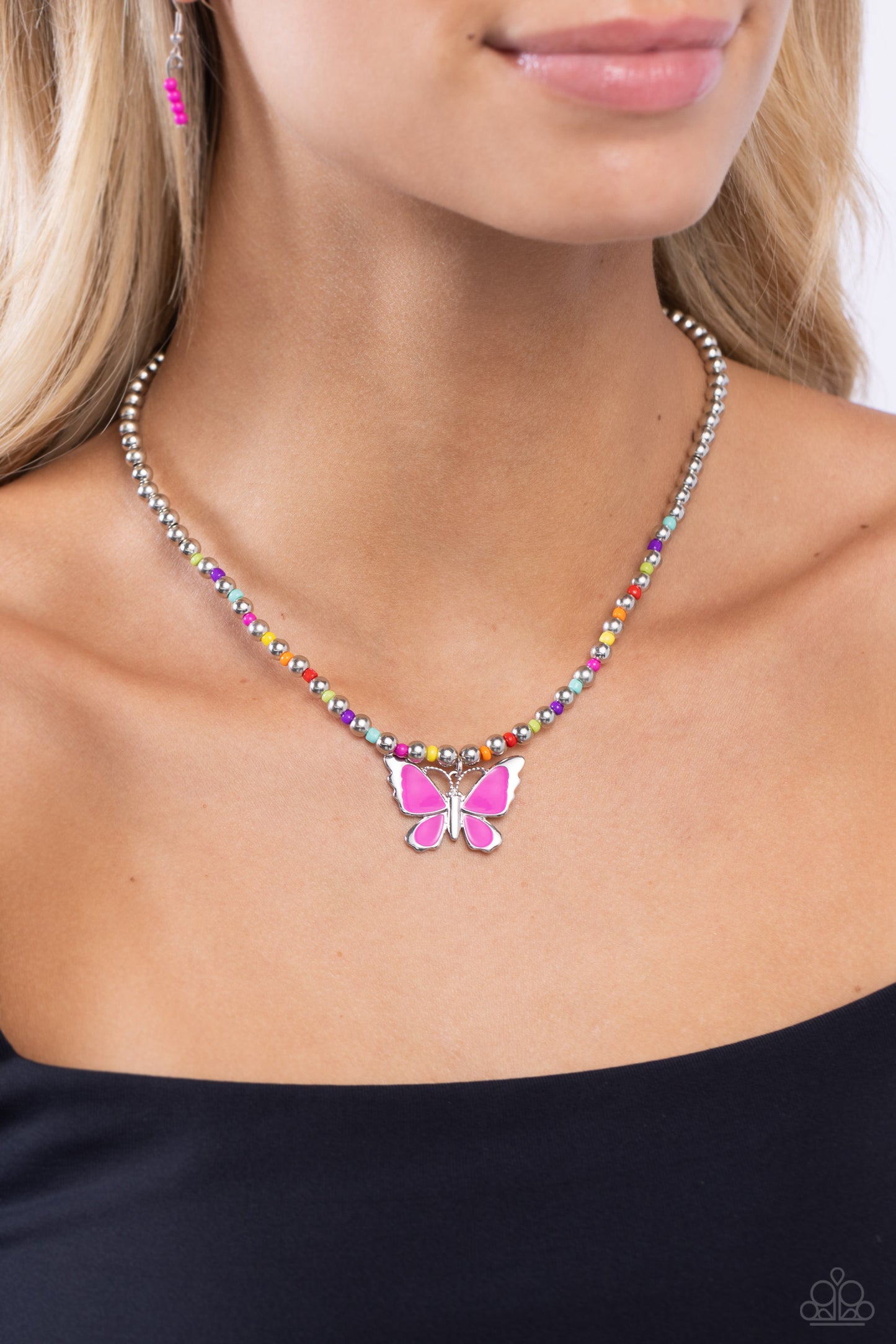 Paparazzi Vibrant Flutter - Multi Necklace