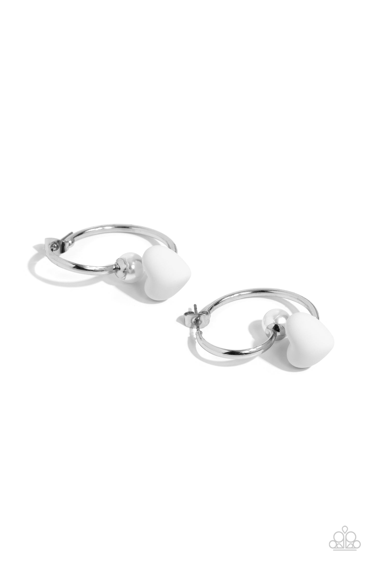 Paparazzi Romantic Representative - White Earring