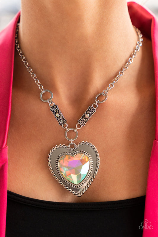 Paparazzi Heart Full of Fabulous - Multi Necklace - April 2022 Life Of The Party Exclusive - A Finishing Touch Jewelry