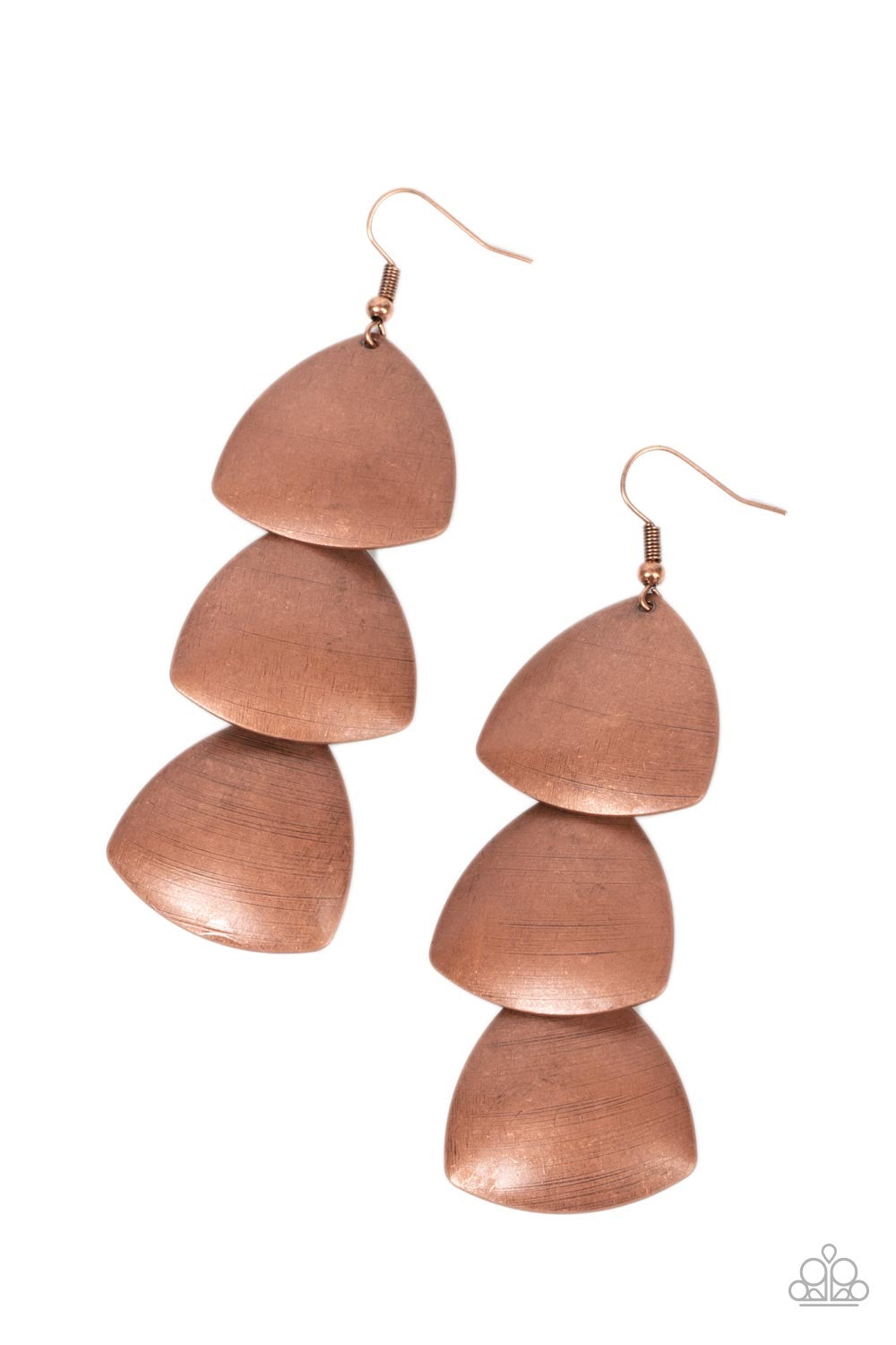 Paparazzi Modishly Metallic - Copper Earrings