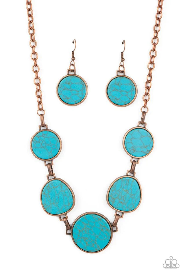 Paparazzi Santa Fe Flats - Copper Necklace Paparazzi Jewelry Images 