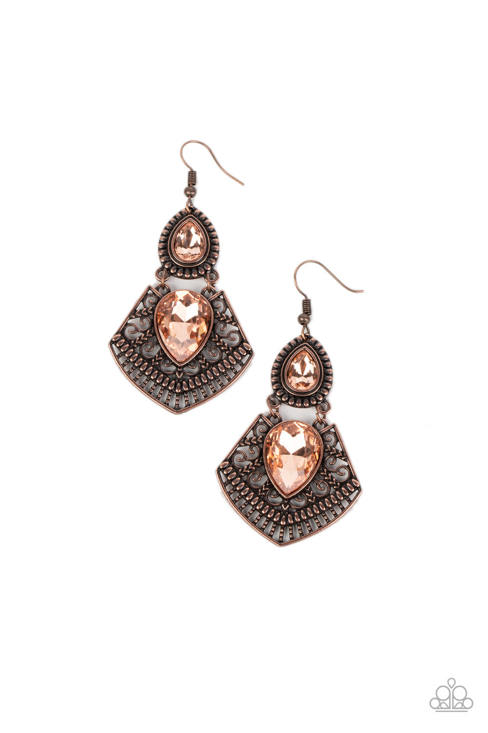 Paparazzi Royal Remix - Copper Earrings