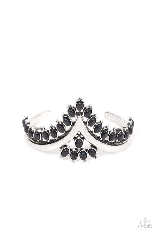 Paparazzi Teton Tiara - Black Bracelet - A Finishing Touch Jewelry