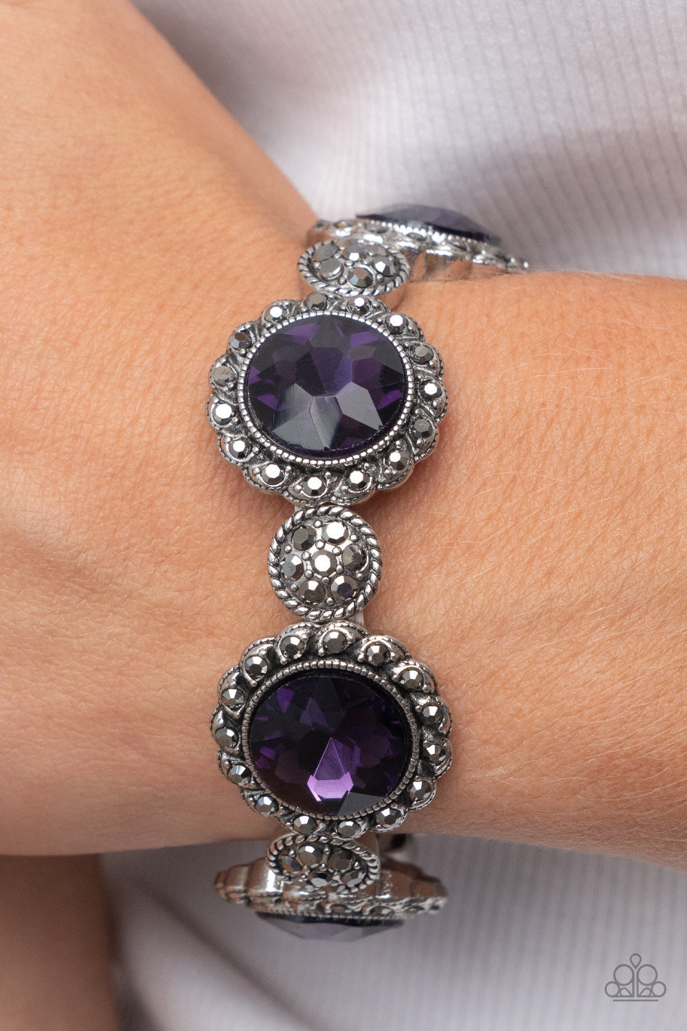 Paparazzi Palace Property​ - Purple  Bracelet -Paparazzi Jewelry Images