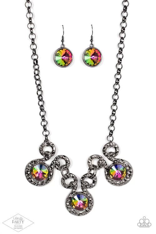 Paparazzi Hypnotized - Oil Spill Necklace - Paparazzi Jewelry images