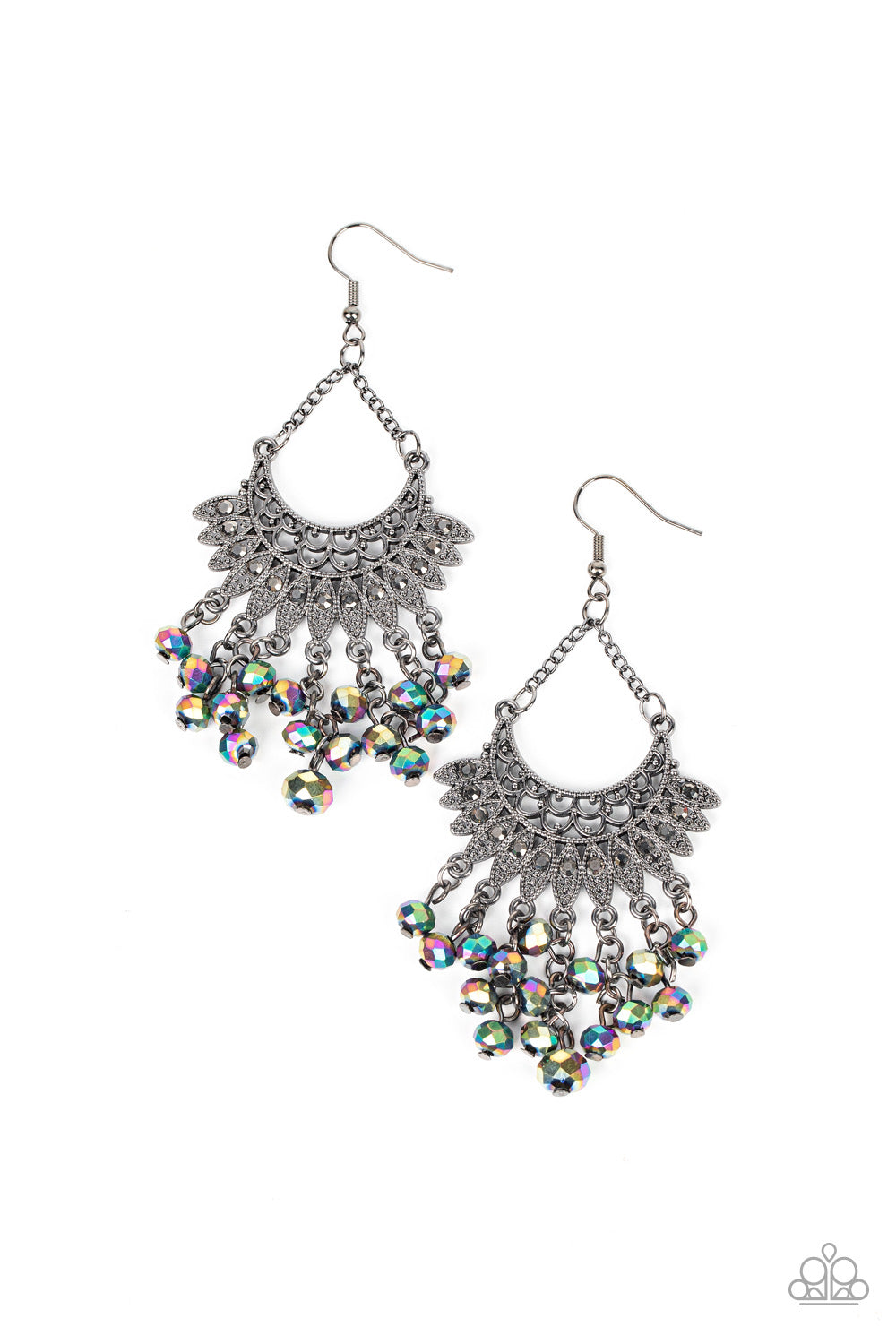 Paparazzi Chromatic Cascade - Chandelier Earrings - Multi Earrings  - Paparazzi Jewelry Images 