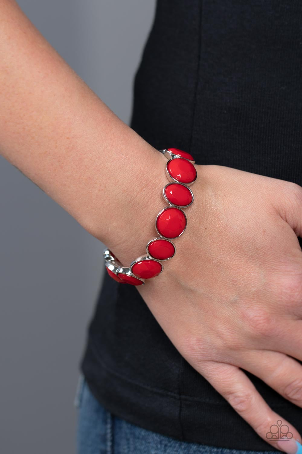 Paparazzi Whimsical Glow - Red Bracelet 