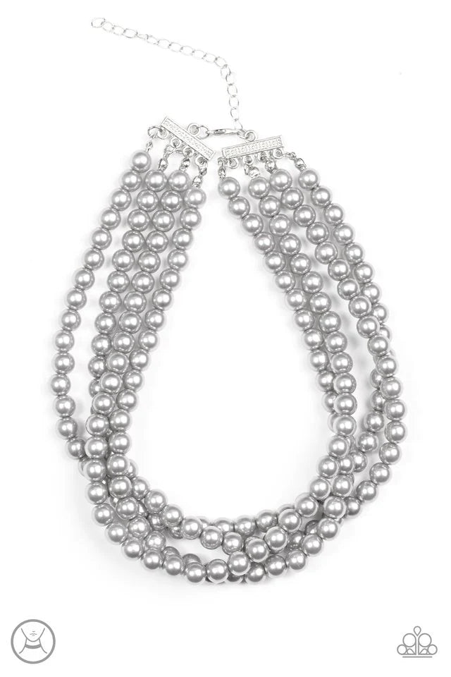 Paparazzi Vintage Romance - Silver Choker Necklace