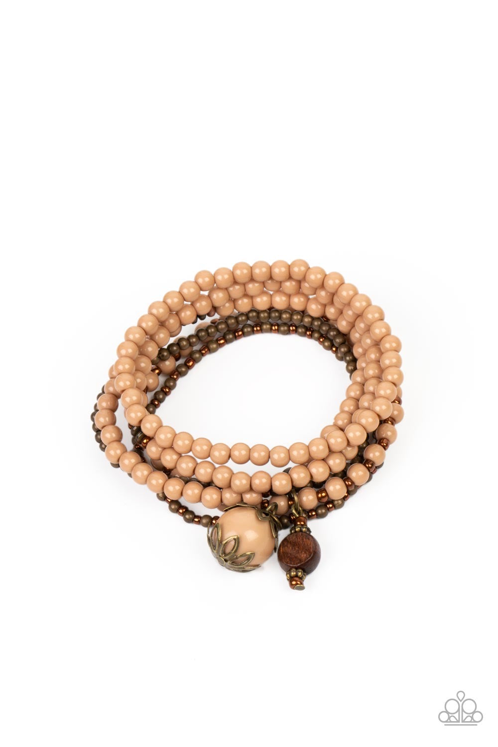 Paparazzi Epic Escapade - Brown Bracelet 