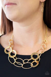 Paparazzi Metallic Maverick - Gold Necklace