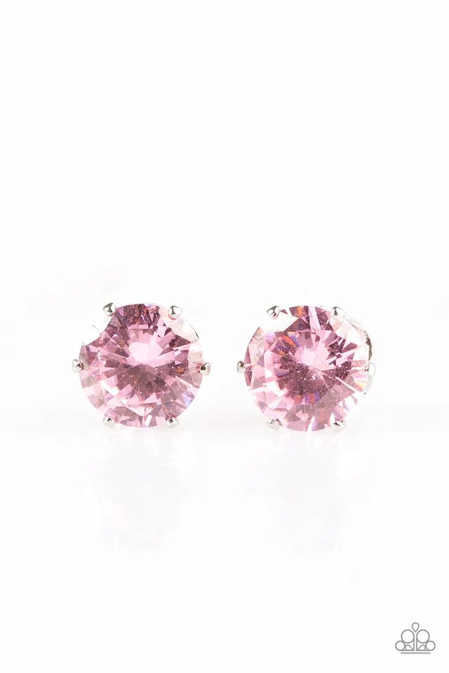 Paparazzi Greatest Treasure - Pink Earring