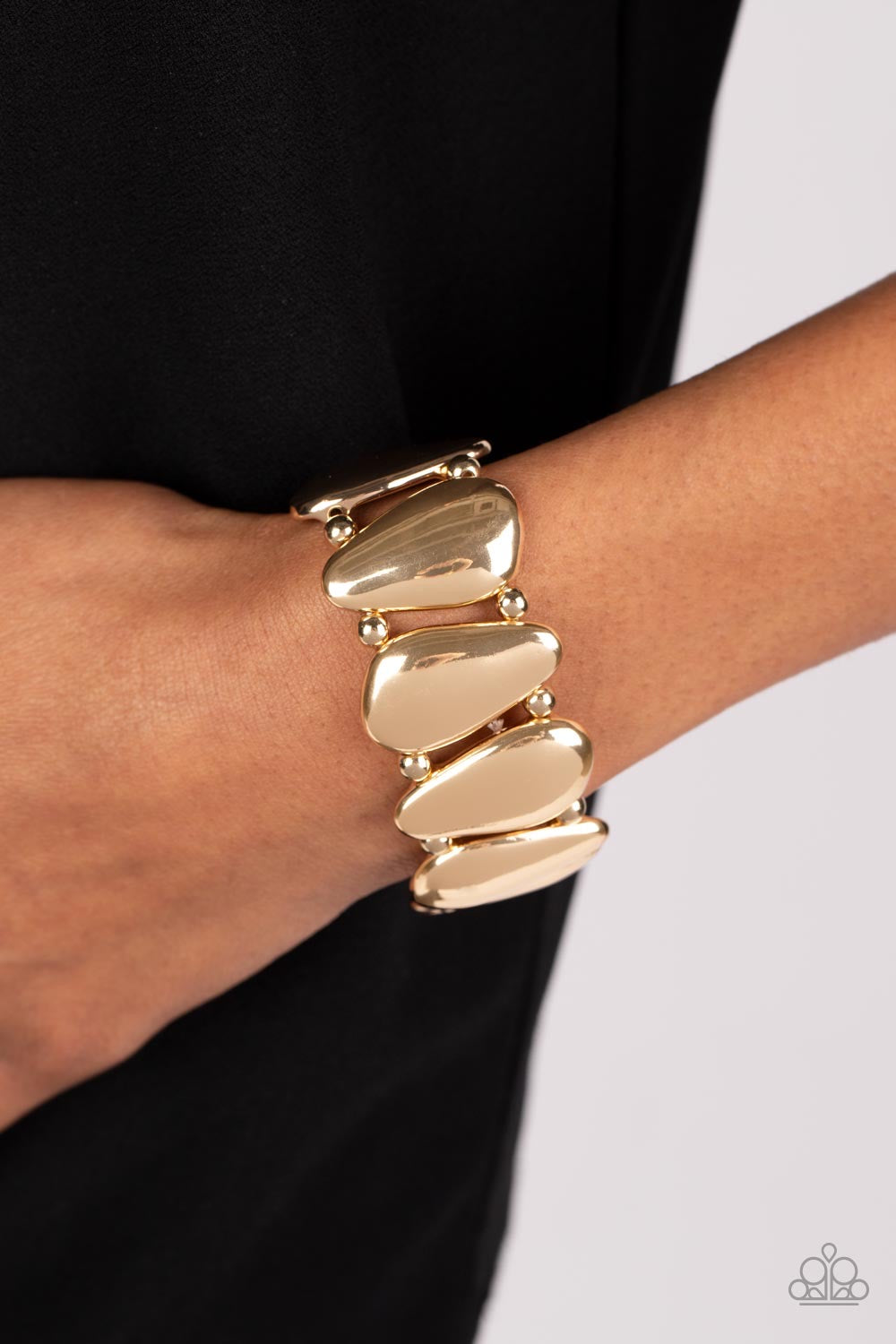 Paparazzi Classy Cave - Gold Bracelet 