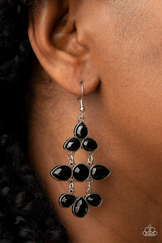 Paparazzi Bay Breezin - Black Earring