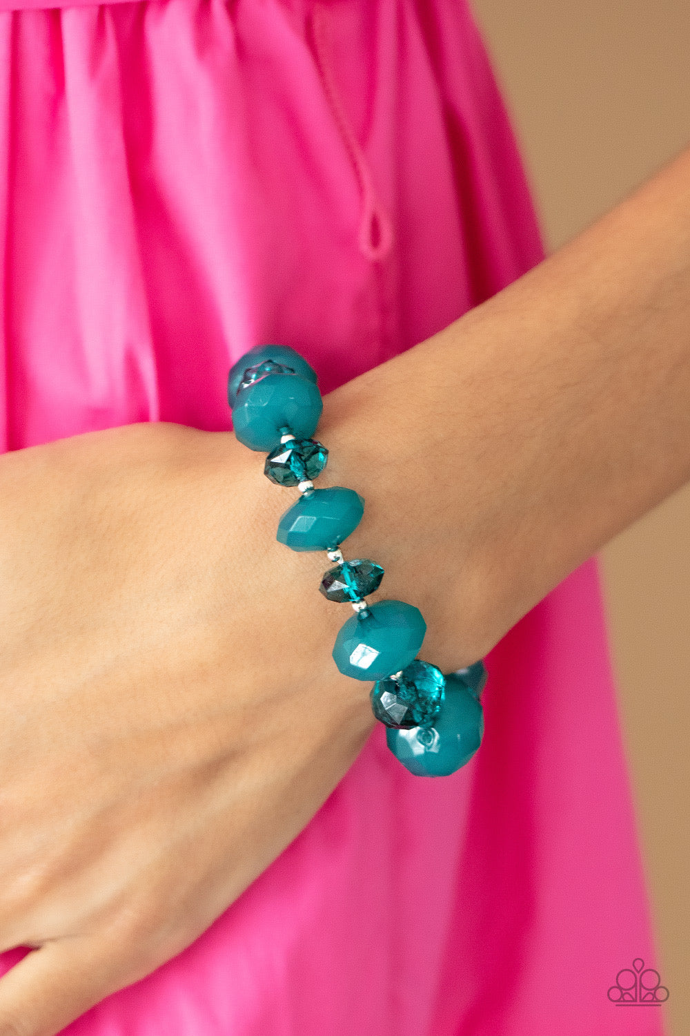 Paparazzi Keep GLOWING Forward - Blue Me Bracelet - Paparazzi Jewelry Images