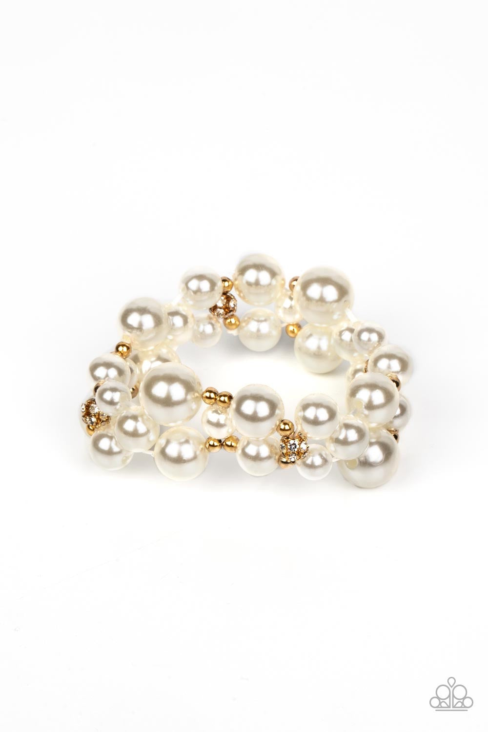 Paparazzi Her Serene Highness - Gold Bracelet - A Finishing Touch Jewelry