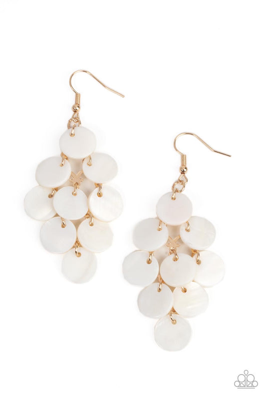 Paparazzi Tropical Tryst - Gold Earrings