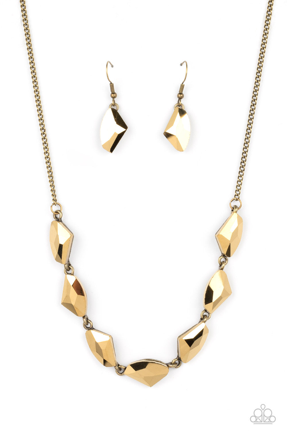 Paparazzi Raw Rapture - Brass Necklace