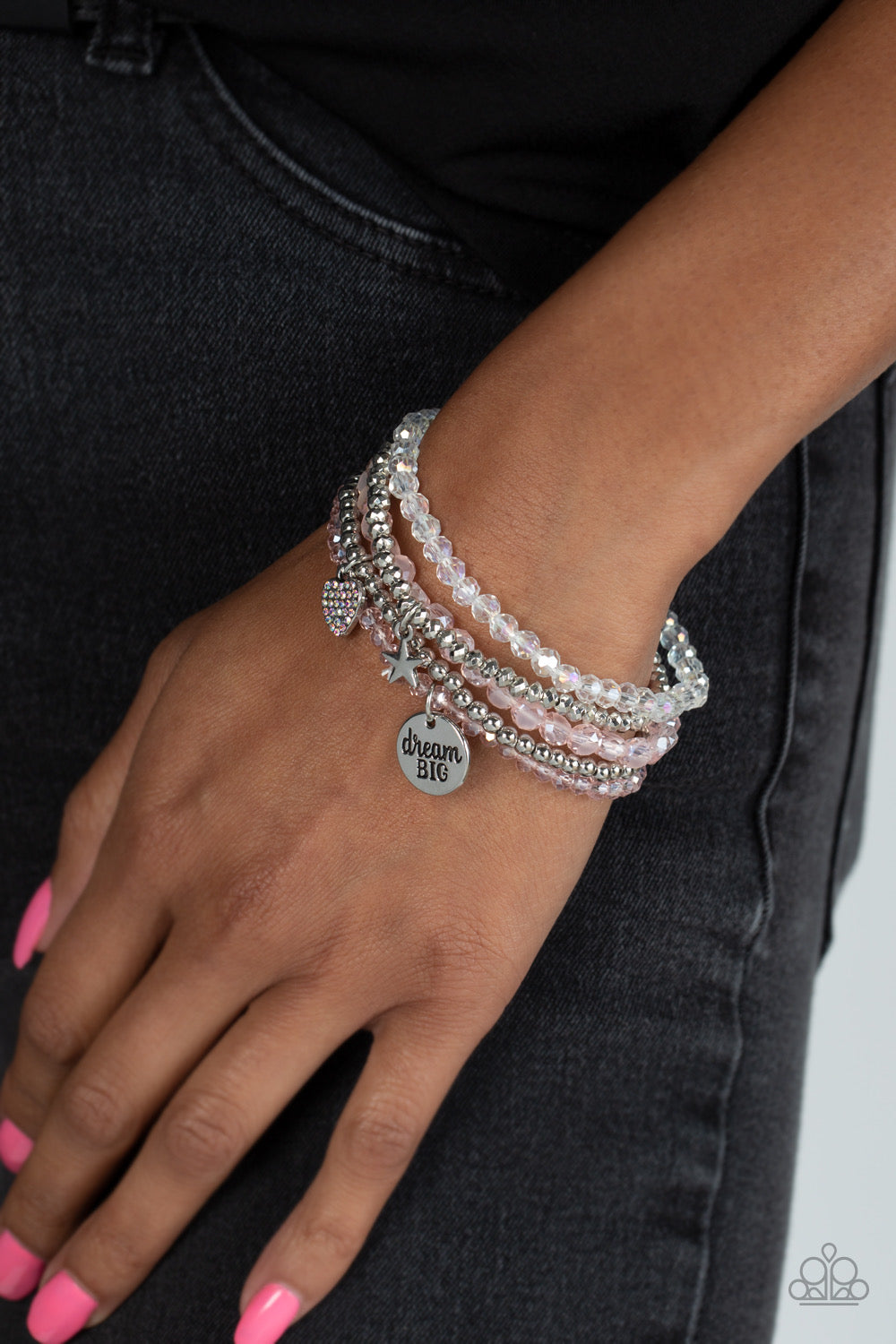 Paparazzi Teenage DREAMER - Pink Bracelet