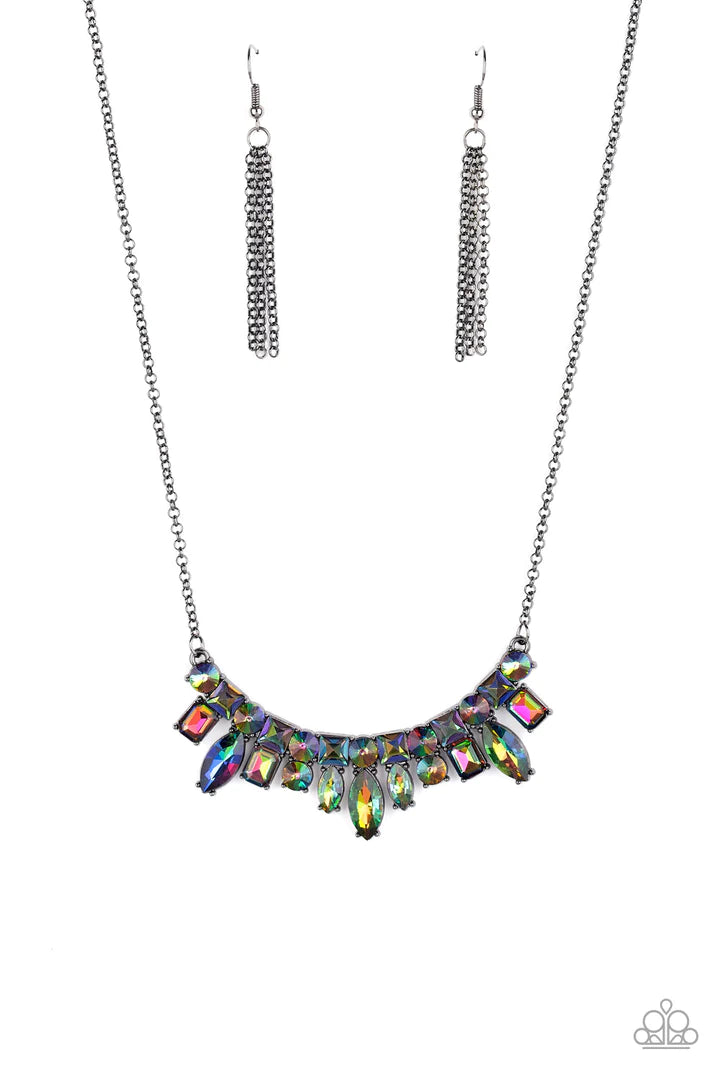 Paparazzi Wish Upon A ROCK STAR - Multi Oil Spill Necklace