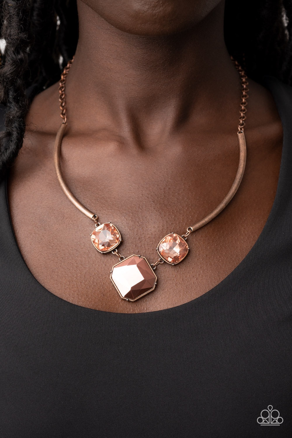 Paparazzi Divine IRIDESCENCE - Copper Necklace - A Finishing Touch Jewelry