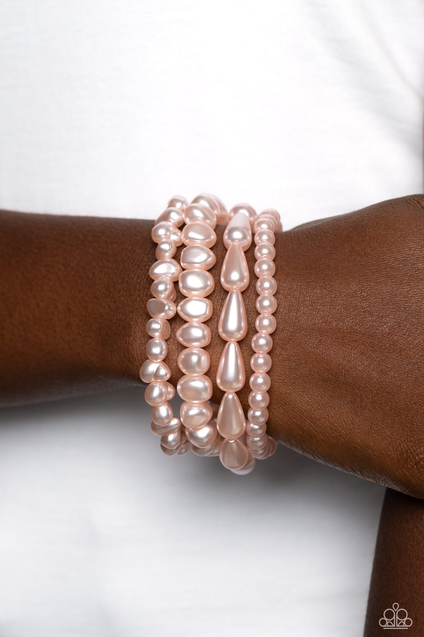 Paparazzi Gossip PEARL - Pink Bracelet