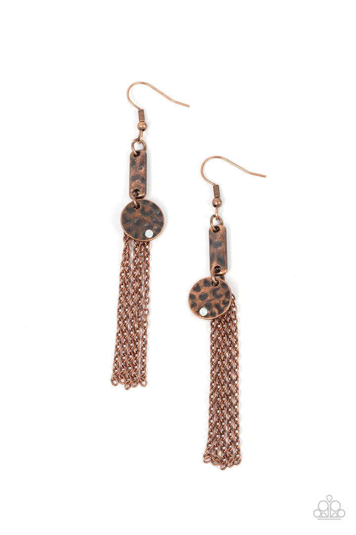 Paparazzi Twinkle Twinkle Little Trinket - Copper Earrings