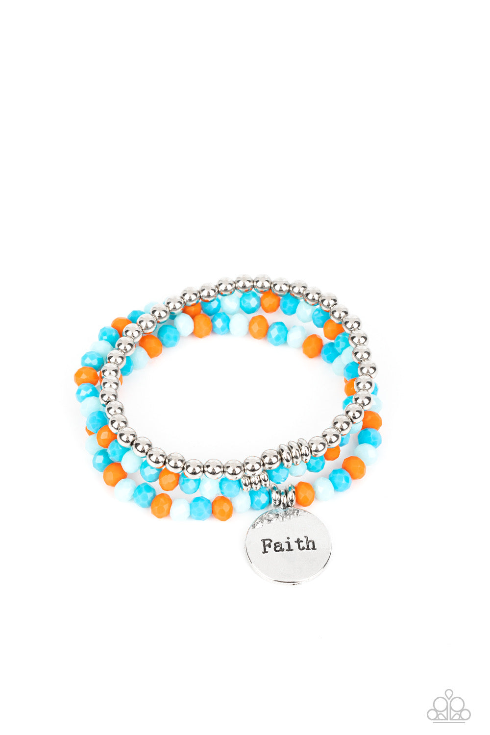 Paparazzi Fashionable Faith - Multi Bracelet -Paparazzi Jewelry Images 