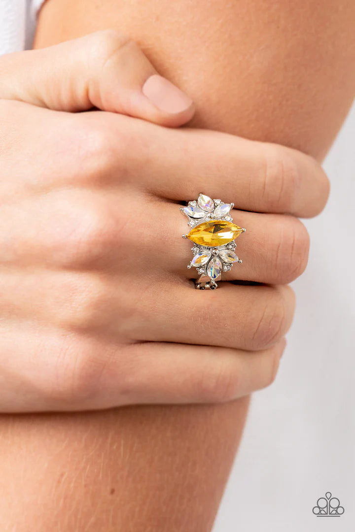 Paparazzi Luxury Luster - Yellow Ring Paparazzi Jewelry Images 