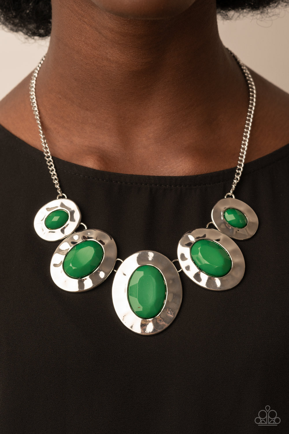 Green Necklace - Rivera Rendezvous - Paparazzi Jewelry - Paparazzi jewelry image