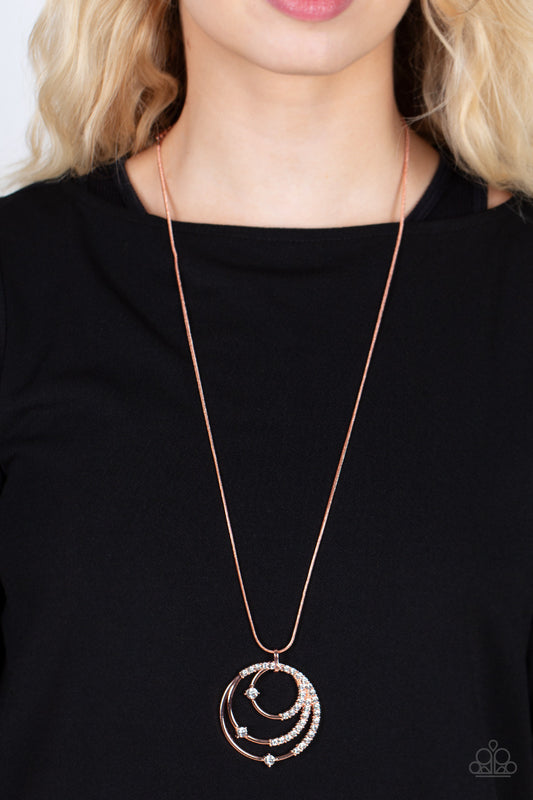 Paparazzi Ecliptic Elegance - Copper  Necklace