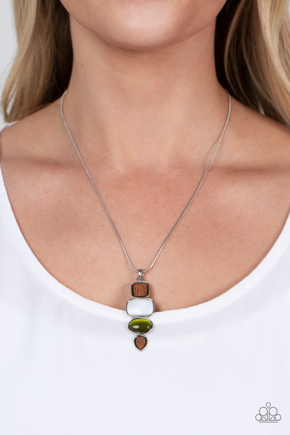 A Finishing Touch Elemental Energy - Green Necklace