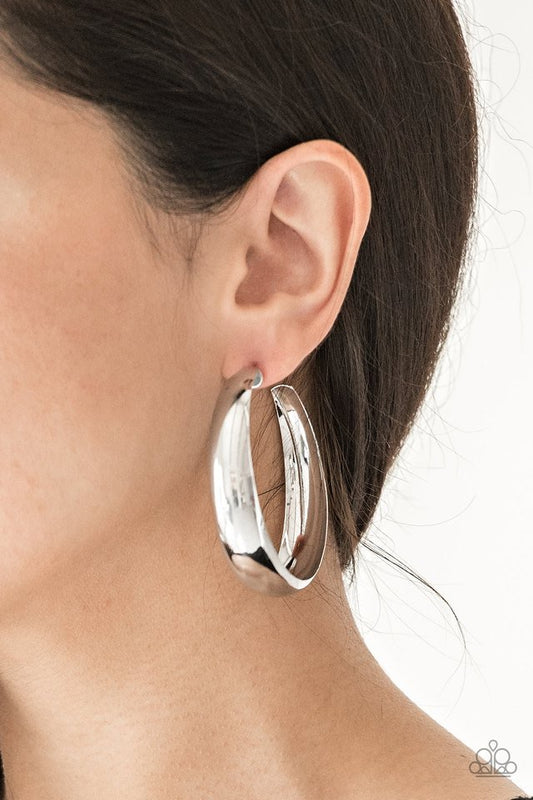 Gypsy Goals - Silver Earrings - Paparazzi Accessories - Paparazzi Accessories Jewelry