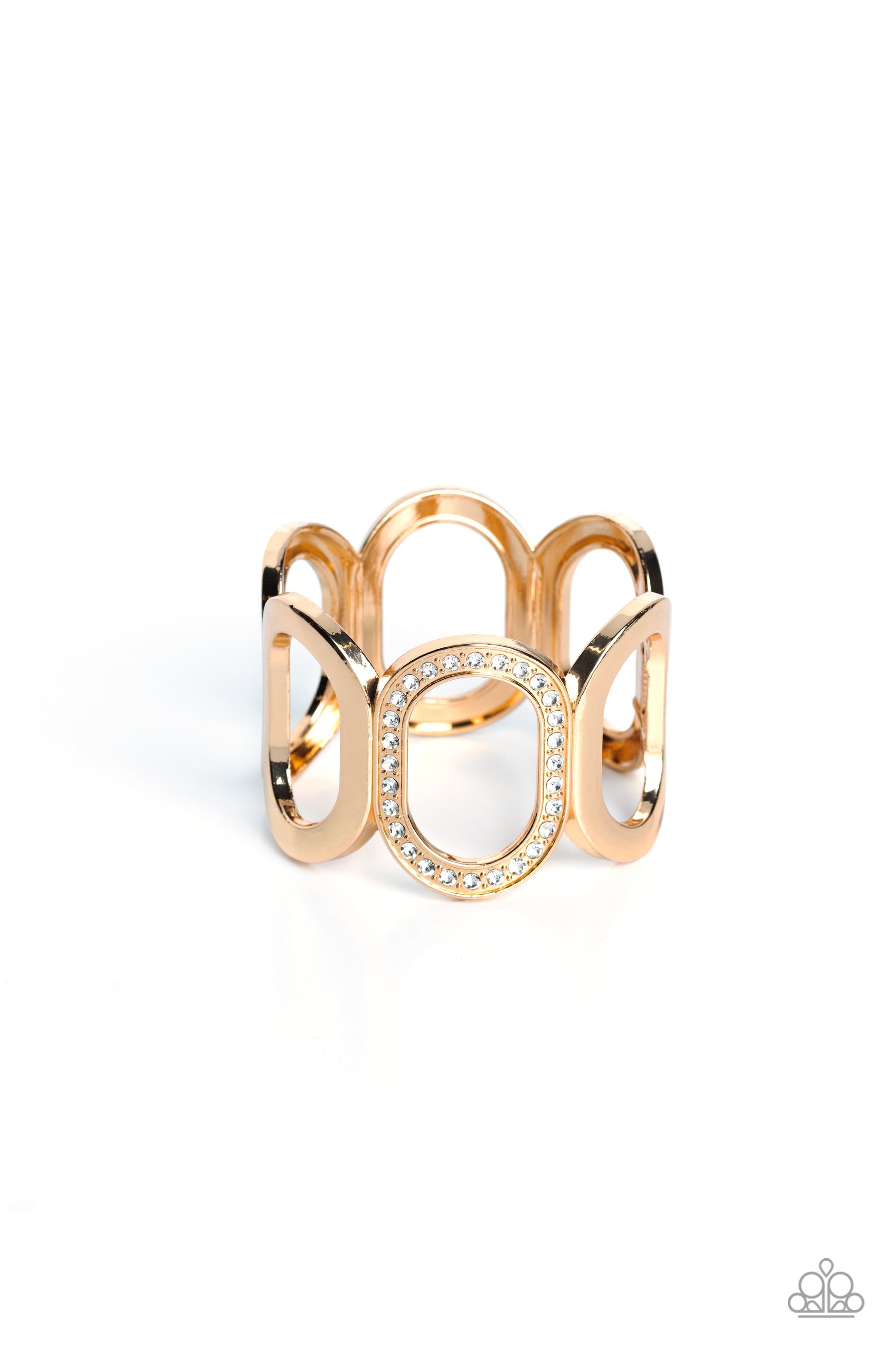 Paparazzi Opulent Ovals - Gold Bracelet 